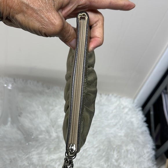 Coach Gold Pleated Wristlet Clutch - Picture 3 of 12